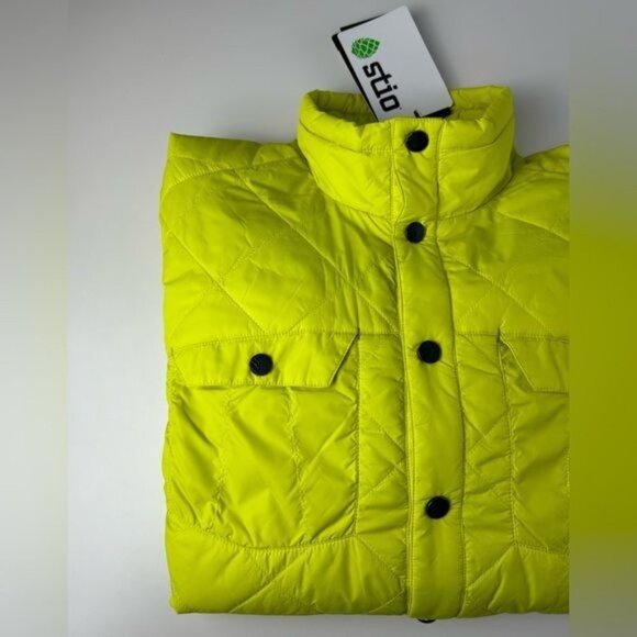 STIO Men’s Skycrest Insulated Snap Shirt Size M Color Lightning Bug. - Picture 4 of 17